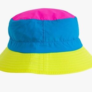Retro color block bucket hat *new*